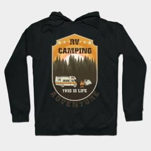 RV Camping Life vintage funny quote, funny retro RV camping Hoodie